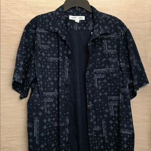 Blue Hawaiian Short Sleeve Button Down FINAL PRICE